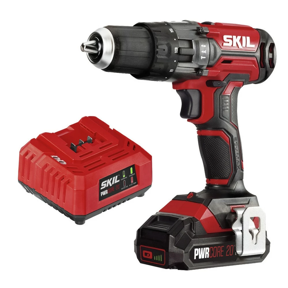 SKIL Hammer Drills PWR CORE 1/2-in 20-volt Variable Speed Cordless Hammer Drill (1-Battery Included) 1 SKIL Hammer Drills PWR CORE 1/2-in 20-volt Variable Speed Cordless Hammer Drill (1-Battery Included)